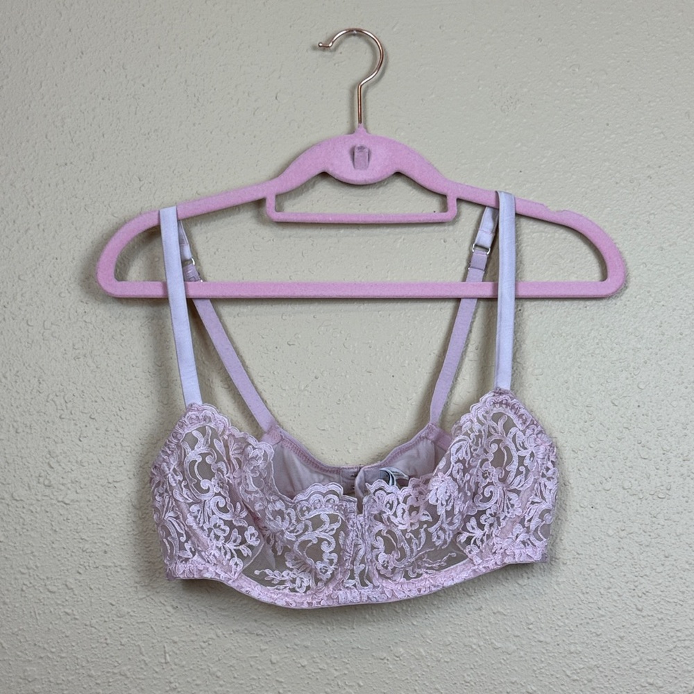 I.D. SARRIERI | 36D lace bra in Pink